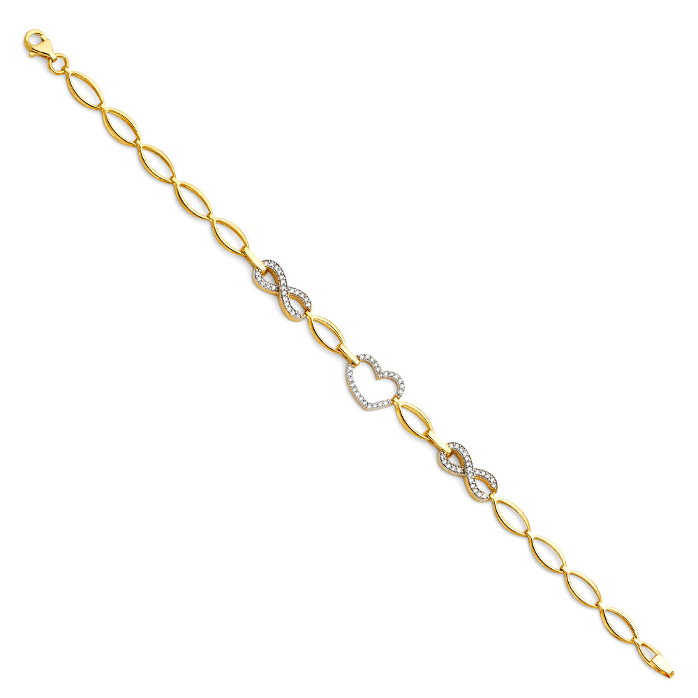 Fancy Bracelets - 14K GOLD - AB297