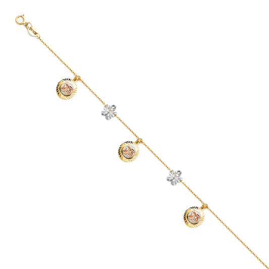 Fancy Bracelets & Anklets - 14K GOLD - AB305