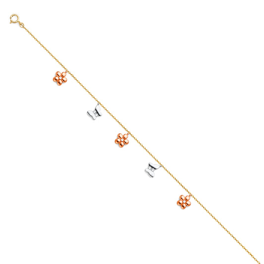 Fancy Bracelets & Anklets - 14K GOLD - AB306