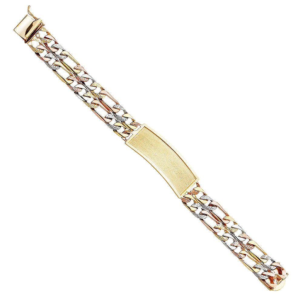 Men’s ID Bracelets - 14K GOLD - AB353