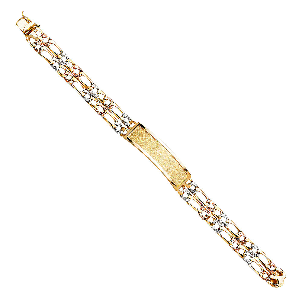Men’s ID Bracelets - 14K GOLD - AB356
