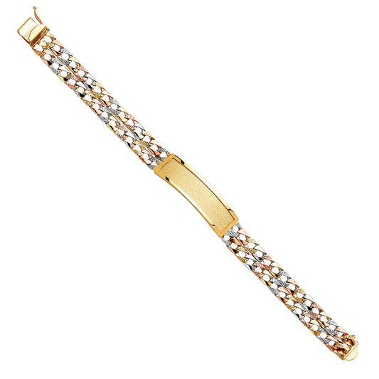 Men’s ID Bracelets - 14K GOLD - AB357