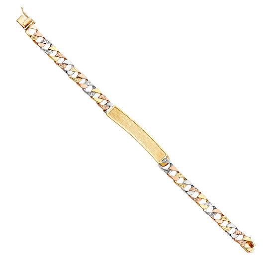Men’s ID Bracelets - 14K GOLD - AB367