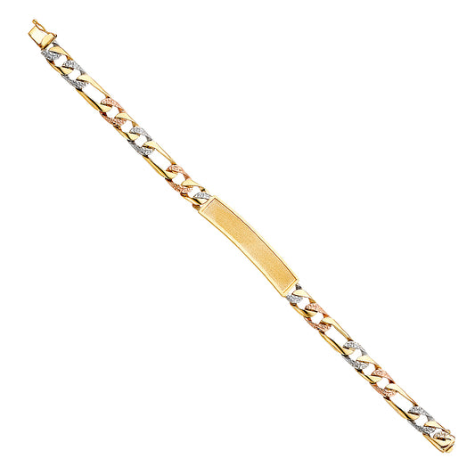 Men’s ID Bracelets - 14K GOLD - AB369