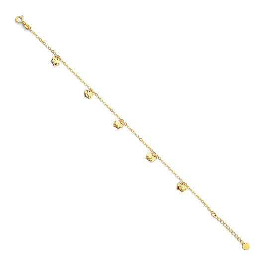 Fancy Bracelets & Anklets - 14K GOLD - AB37