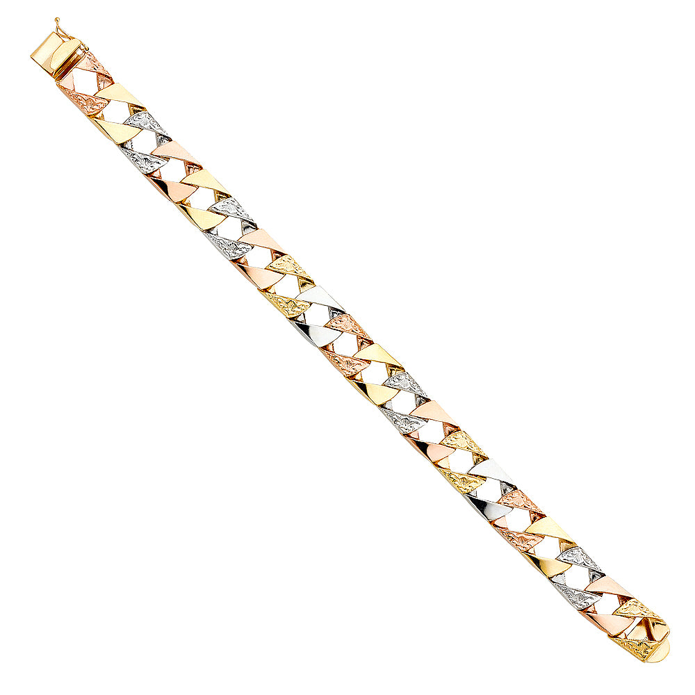 Men’s ID Bracelets - 14K GOLD - AB374