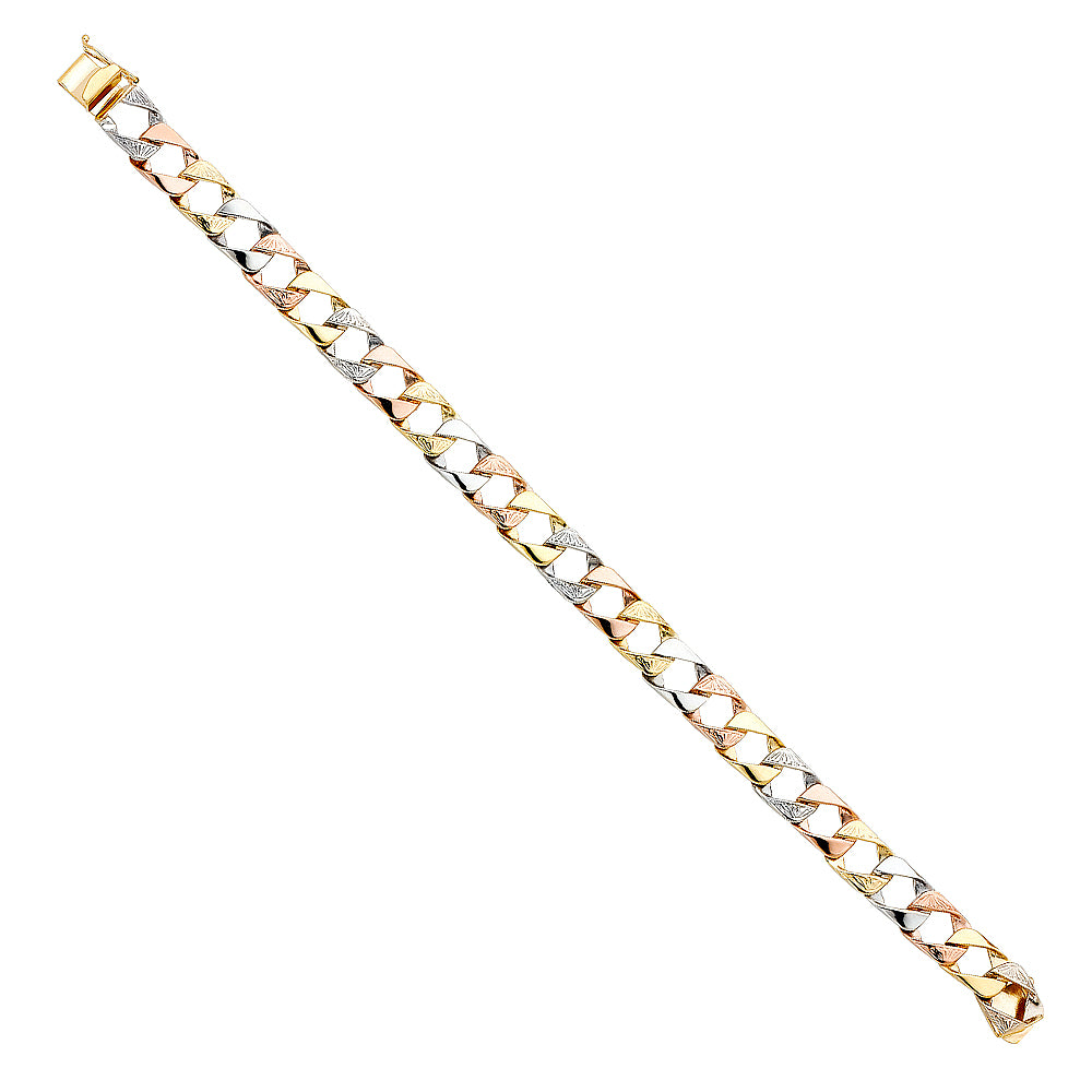 Men’s ID Bracelets - 14K GOLD - AB375