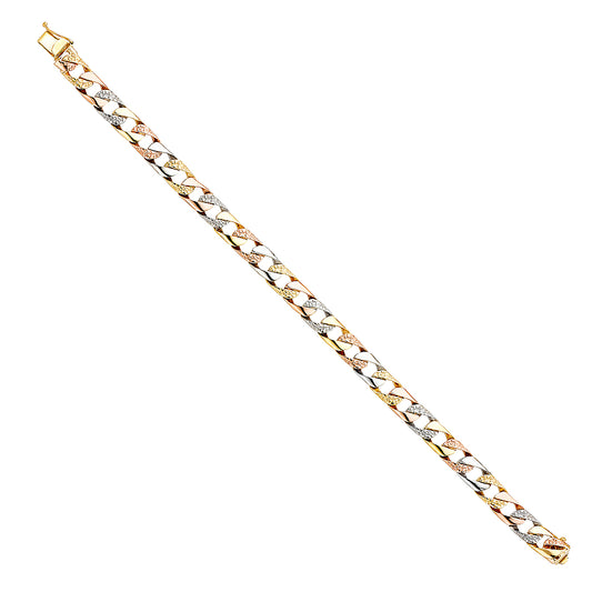 Men’s ID Bracelets - 14K GOLD - AB376