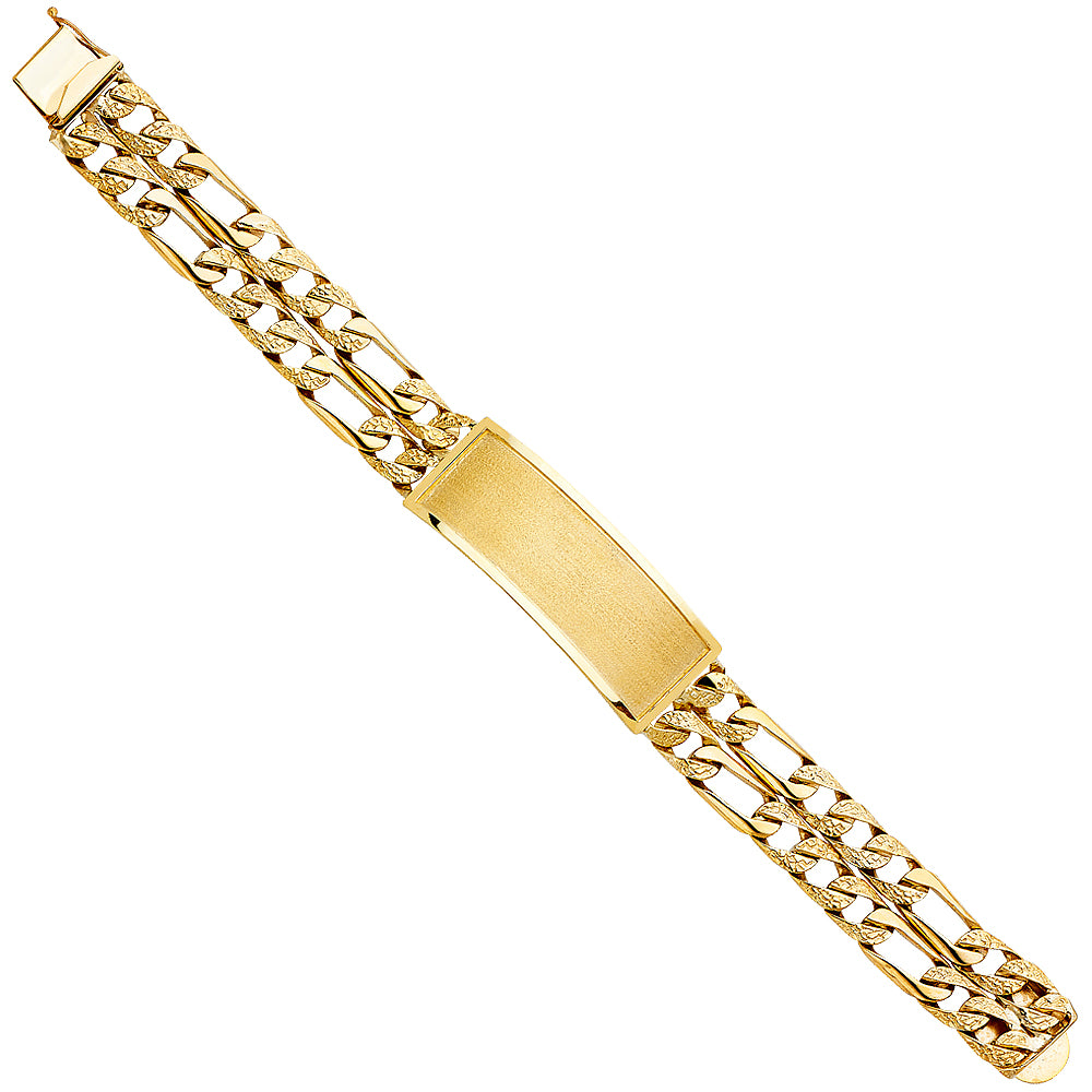 Men’s ID Bracelets - 14K GOLD - AB380