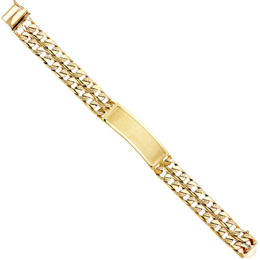 Men’s ID Bracelets - 14K GOLD - AB381