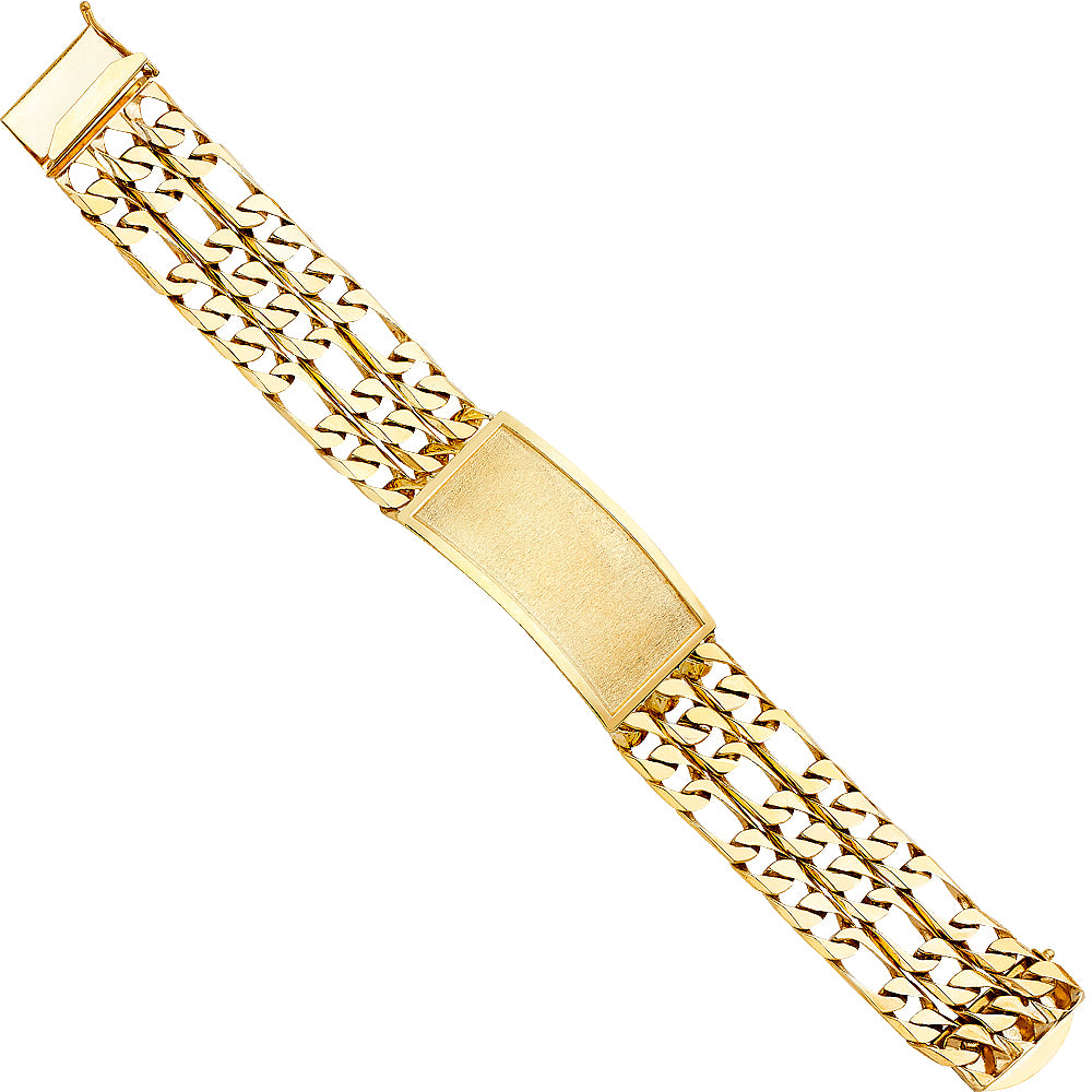 Men’s ID Bracelets - 14K GOLD - AB382