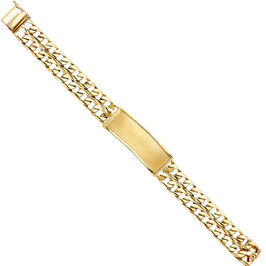 Men’s ID Bracelets - 14K GOLD - AB384