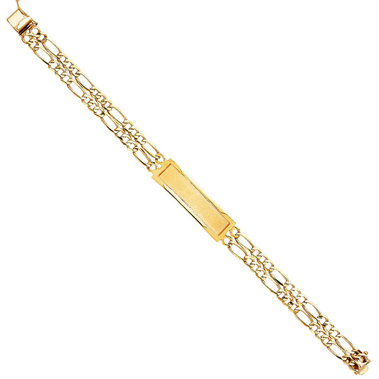 Men’s ID Bracelets - 14K GOLD - AB385