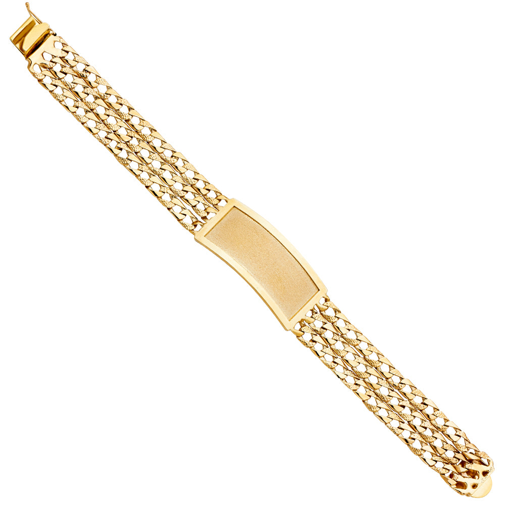 Men’s ID Bracelets - 14K GOLD - AB387