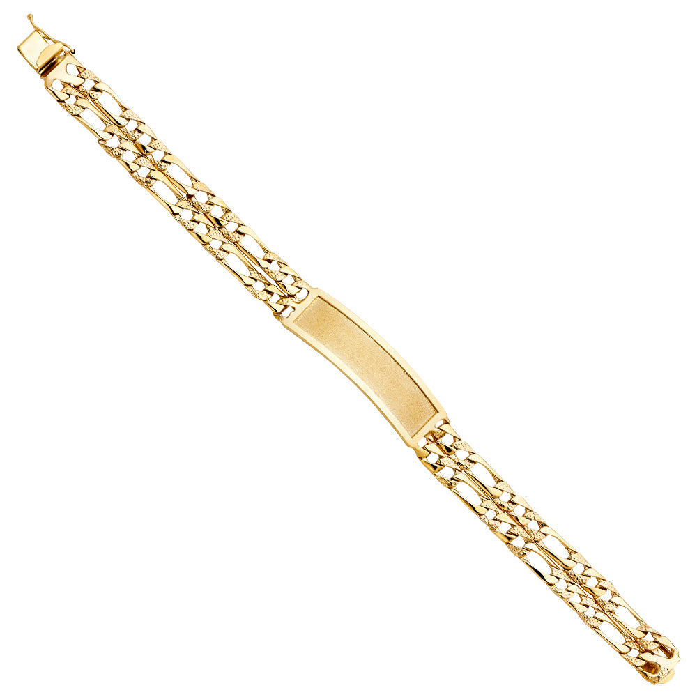 Men’s ID Bracelets - 14K GOLD - AB388