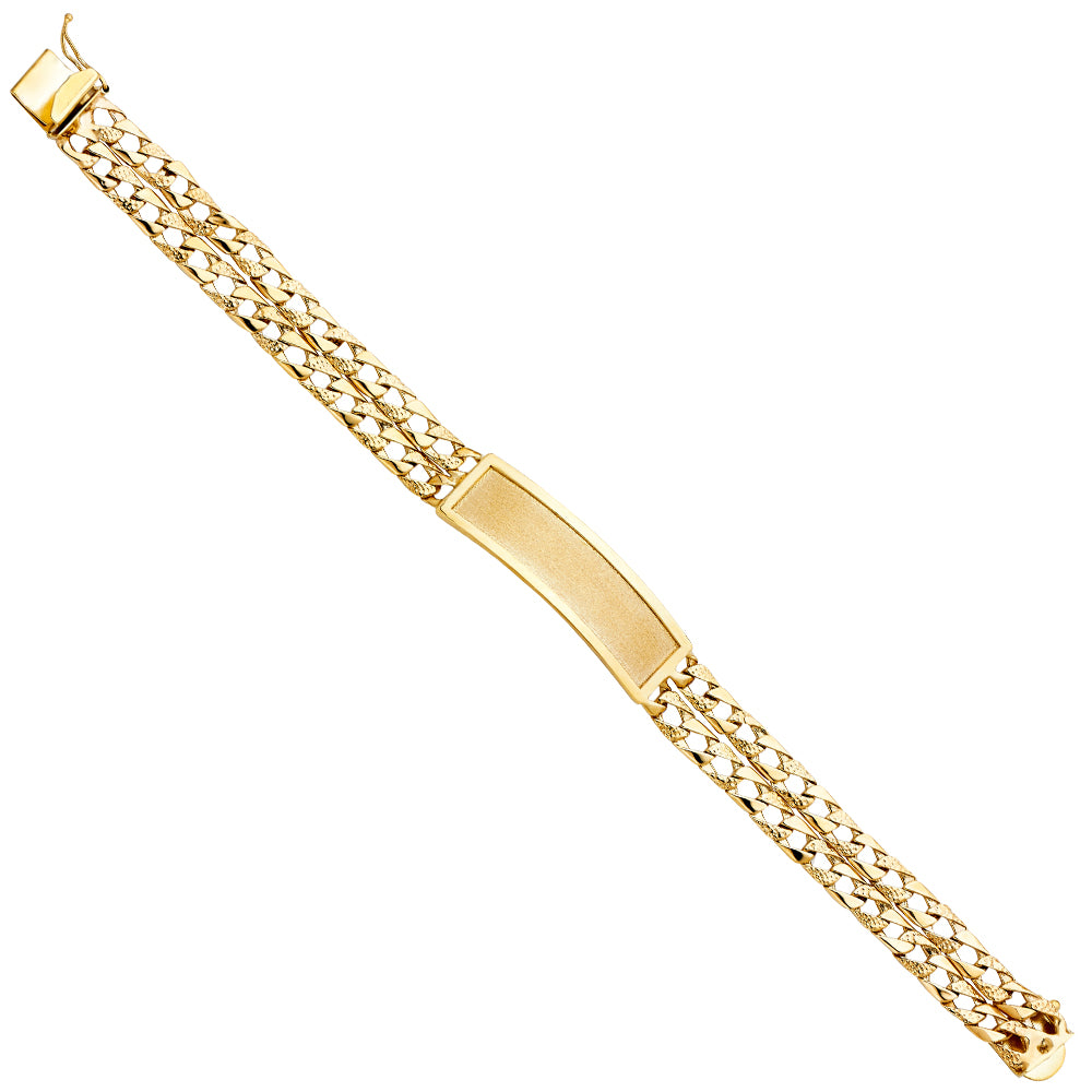Men’s ID Bracelets - 14K GOLD - AB389