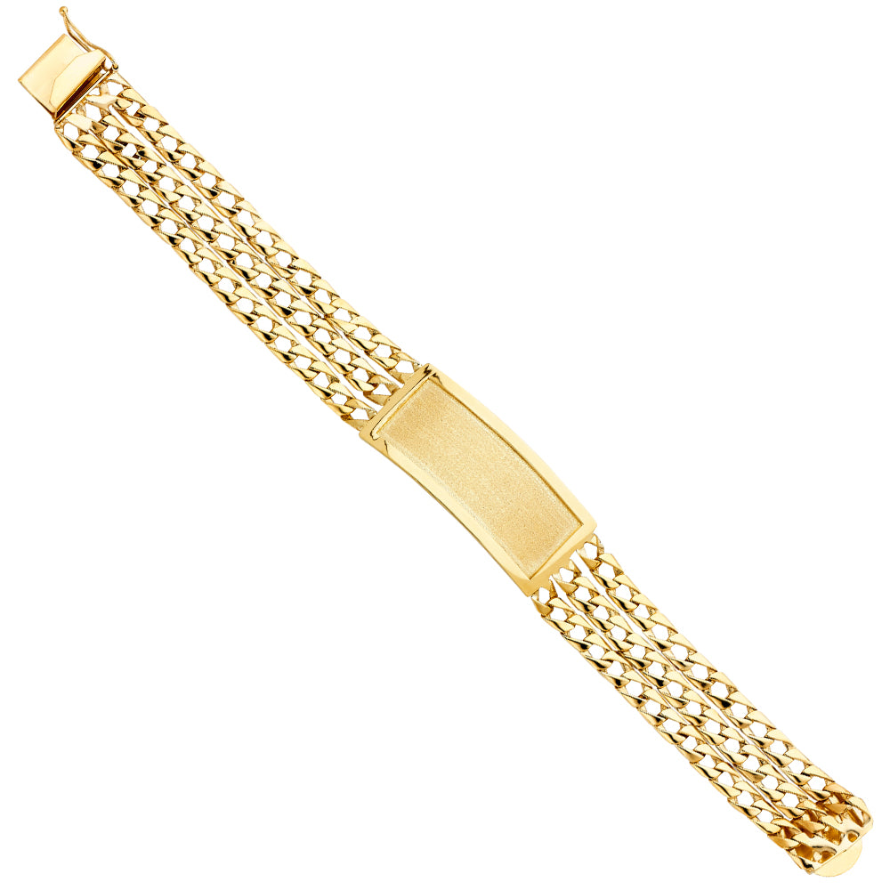 Men’s ID Bracelets - 14K GOLD - AB391