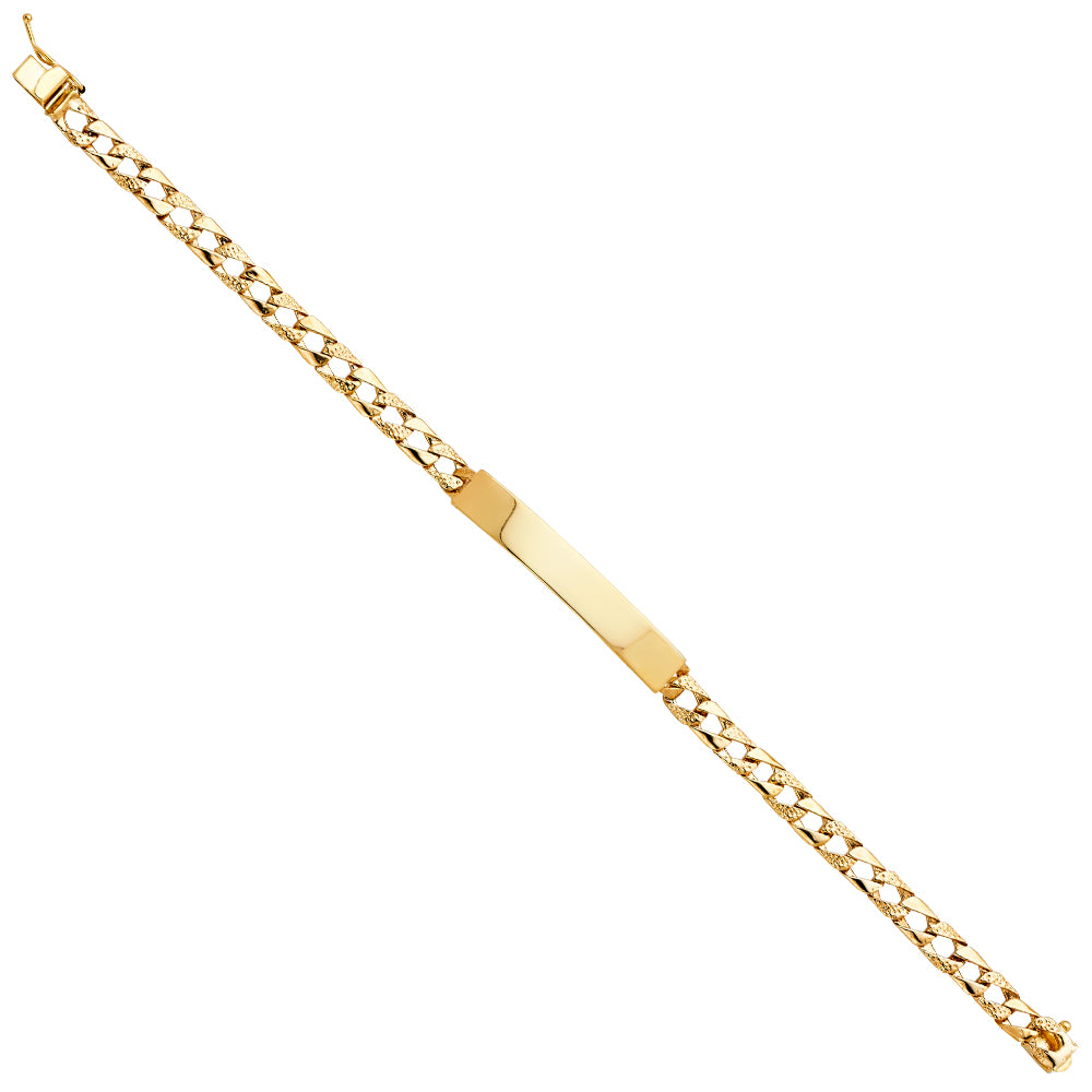 Men’s ID Bracelets - 14K GOLD - AB395