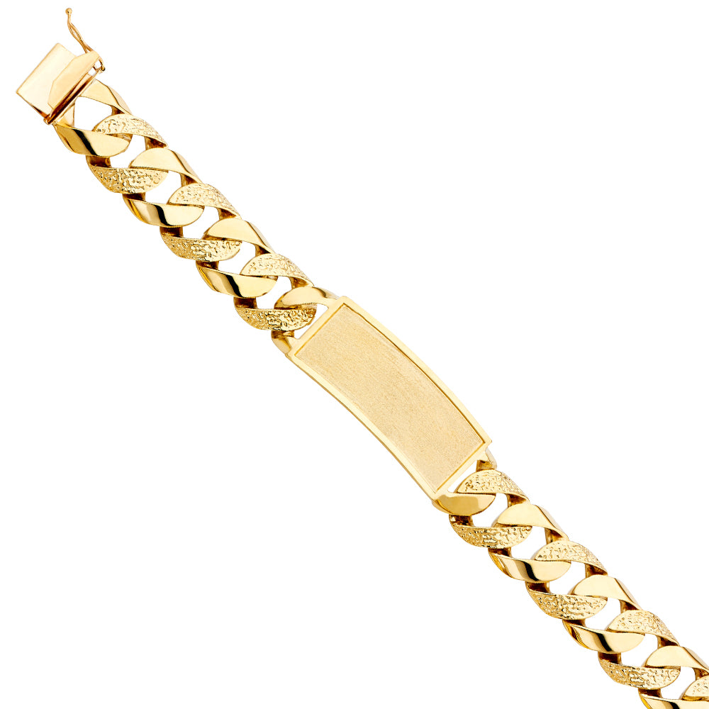 Men’s ID Bracelets - 14K GOLD - AB398