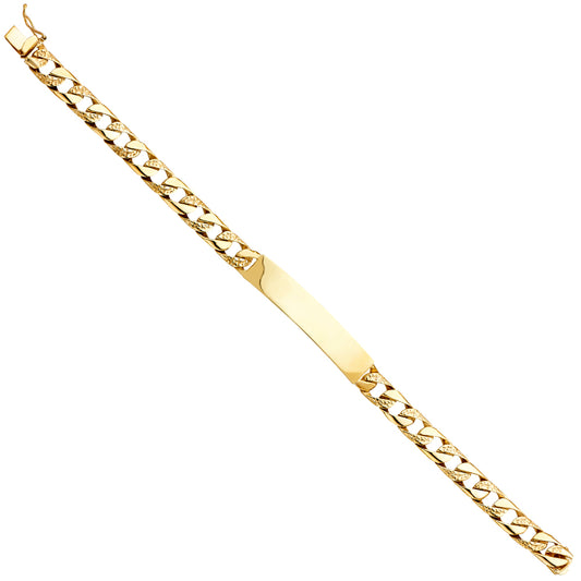 Men’s ID Bracelets - 14K GOLD - AB418