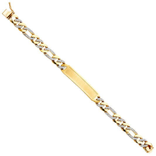 Men’s ID Bracelets - 14K GOLD - AB419
