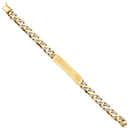 Men’s ID Bracelets - 14K GOLD - AB420