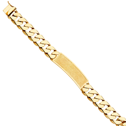 Men’s ID Bracelets - 14K GOLD - AB424