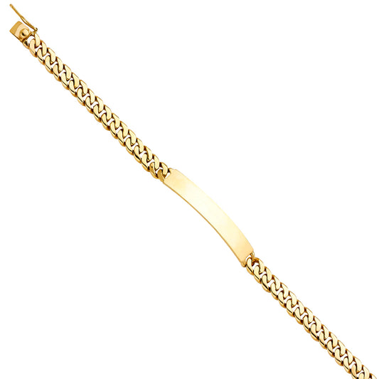 Men’s ID Bracelets - 14K GOLD - AB436