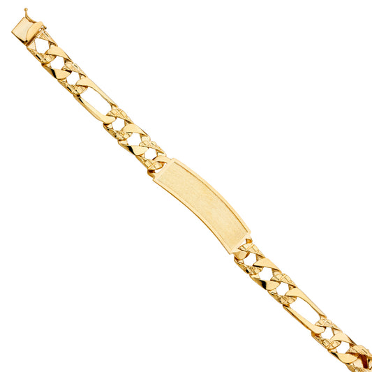 Men’s ID Bracelets - 14K GOLD - AB437