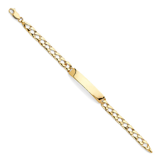 Link ID Bracelets - 14K GOLD - AB477