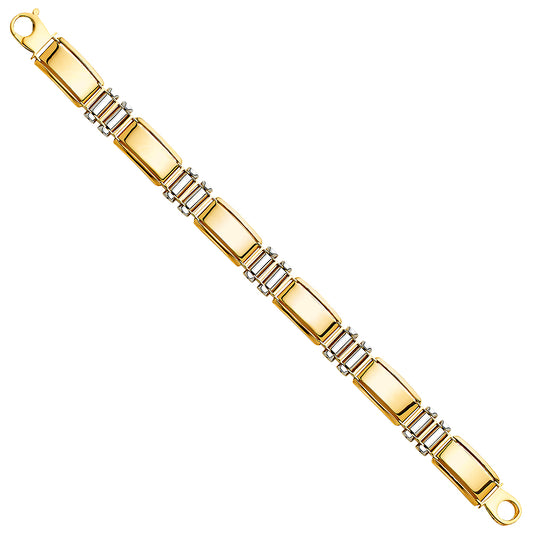 Fancy Men’s Bracelets - 14K GOLD - AB511