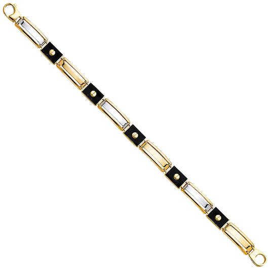 Fancy Men’s Bracelets - 14K GOLD - AB519
