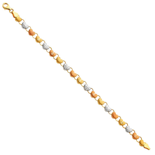 Stampato & Charm Bracelets - 14K GOLD - AB55