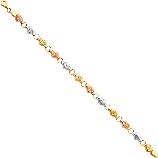 Stampato & Charm Bracelets - 14K GOLD - AB57
