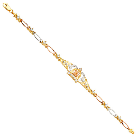 15 Años & Charm Bracelets - 14K GOLD - AB583