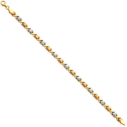 Stampato & Charm Bracelets - 14K GOLD - AB61