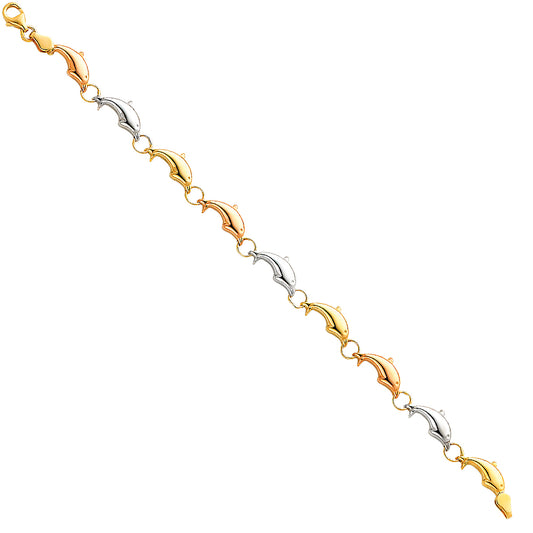 Stampato & Charm Bracelets - 14K GOLD - AB67