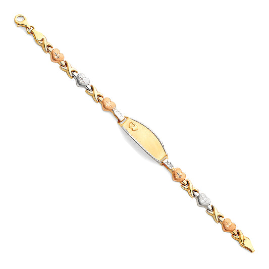 Stampato ID Bracelets - 14K GOLD - AB73