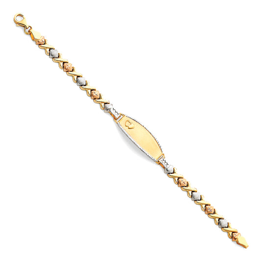 Stampato ID Bracelets - 14K GOLD - AB75