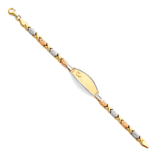 Stampato ID Bracelets - 14K GOLD - AB76