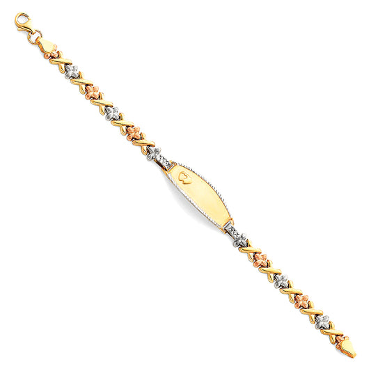 Stampato ID Bracelets - 14K GOLD - AB79