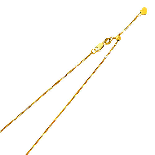 Adjustable Pendant Chains - 0.7 mm 14K GOLD - CH175