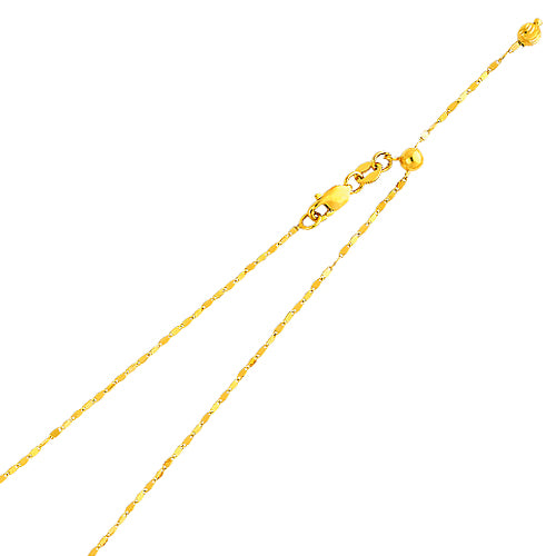 Adjustable Pendant Chains - 1.2 mm 14K GOLD - CH183
