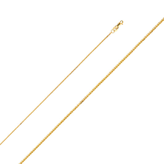 D.C. Square Wheat- 0.8 mm 14K GOLD - CH193