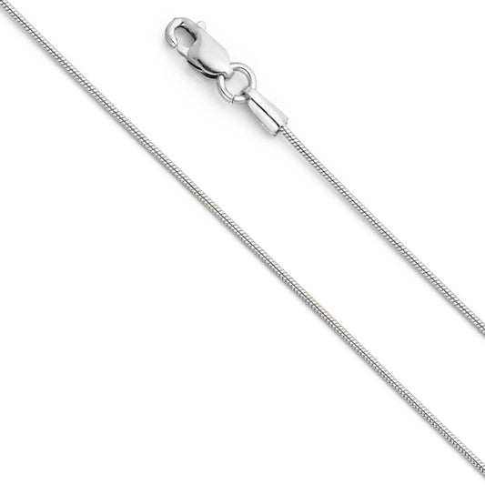 Snake Round (Mat Finish) - 0.8 mm 14K GOLD - CH202