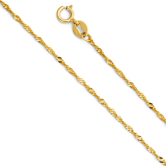 Singapore - 1.2 mm 14K GOLD - CH210