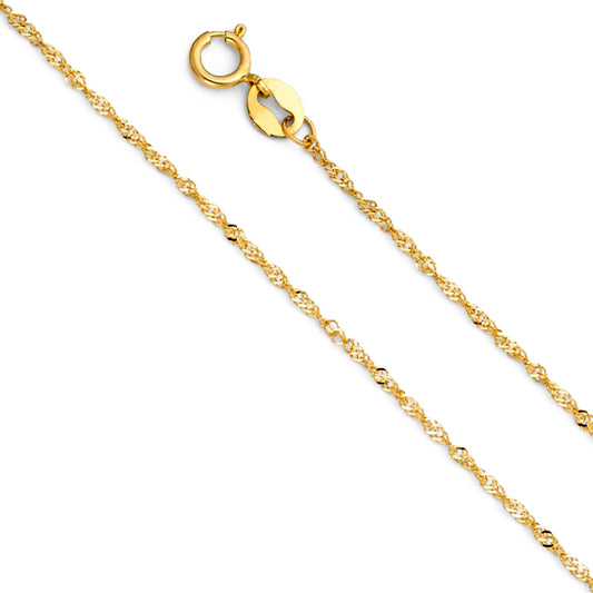 Singapore - 0.9 mm 14K GOLD - CH211