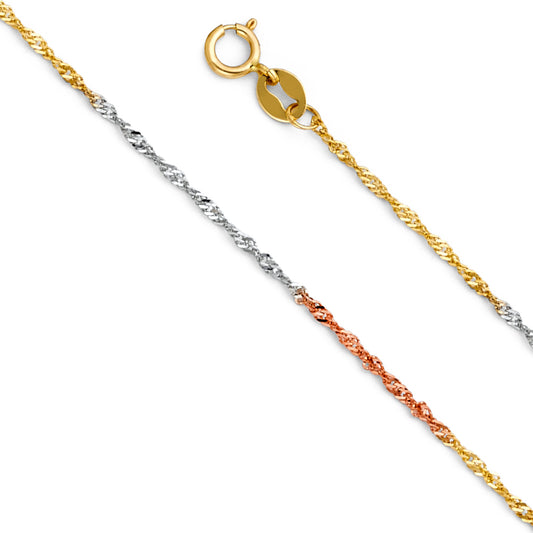 Singapore - 1.2 mm 14K GOLD - CH214