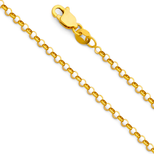 Classic Rolo Cable - 2.1 mm 14K GOLD - CH225