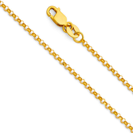 Rolo Cable Angle D.C. - 1.6 mm 14K GOLD - CH226